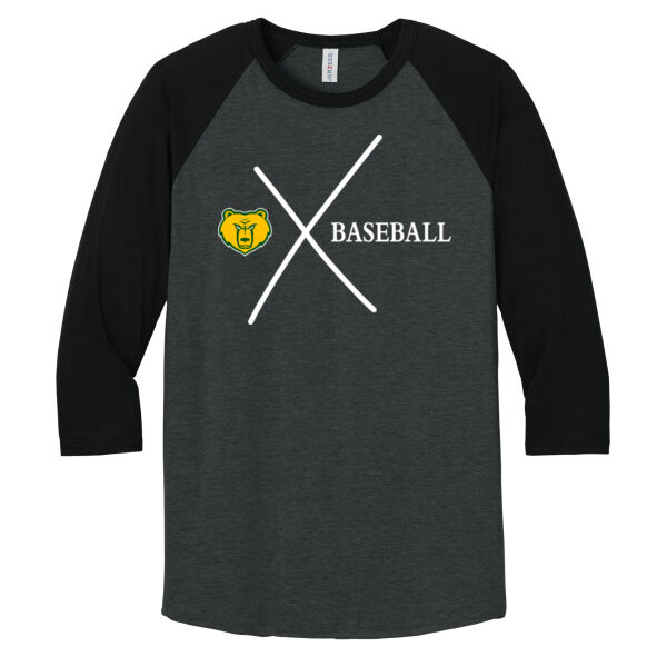 X  - Unisex 3/4 Sleeve Raglan Thumbnail